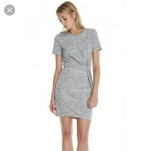 Tibi Spring Tweed Gray Dress Terry fabric
